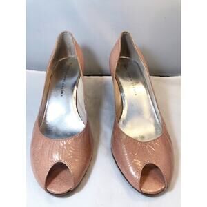 Marc by Marc Jacobs Leather Peep Toe Kitten heels
